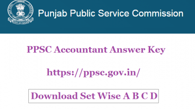 PPSC Accountant Answer Key 2022