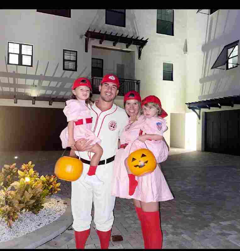 JT Realmuto, wife Alexis and daughters Gracie and Willa Mae July 11, 2019