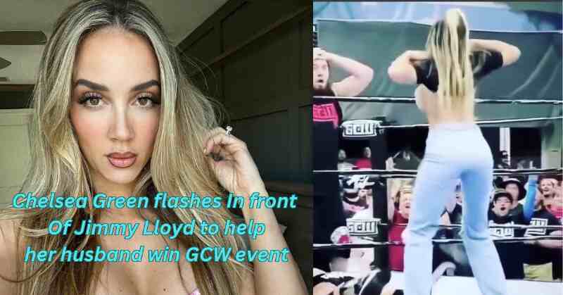 Chelsea Green flashes In front Of Jimmy Lloyd to help husband win GCW event